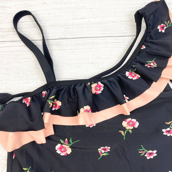 NEW Kanu Girl One Piece Swimsuits Floral Ruffle Beach Swimwear - Picture 2 of 7